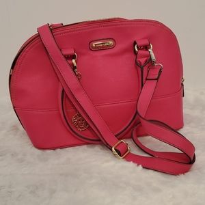 ANNE KLEIN Pink coral Goldtone hardware purse handbag